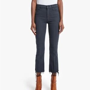 MOTHER The Insider Crop Step Fray Faded Jeans 27